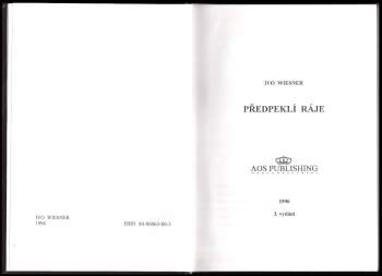 Ivo Wiesner: Předpeklí ráje