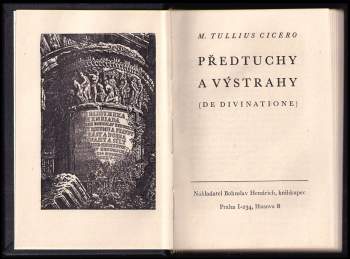 Marcus Tullius Cicero: Předtuchy a výstrahy