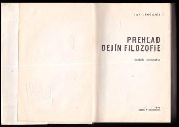 Jan Legowicz: Prehľad dejín filozofie