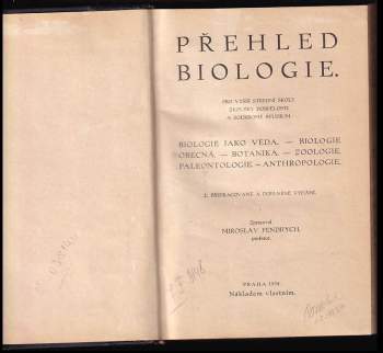 Miroslav Fendrych: Přehled biologie
