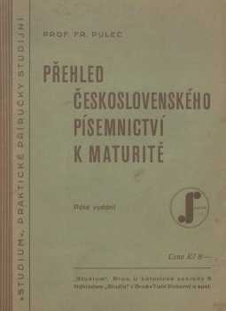 Přehled československého písemnictví k maturitě