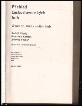 František Kotlaba: Přehled československých hub