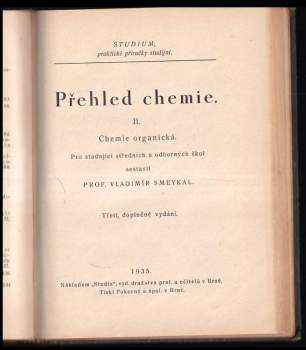 Otakar Koutný: Přehled chemie díl I + II
