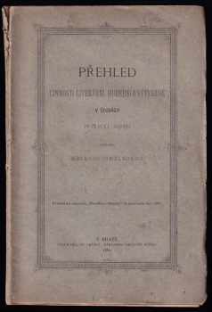 Přehled činnosti literární, pak v oboru umění hudebního a výtvarného v Čechách roku 1881 vydaný Besedou uměleckou