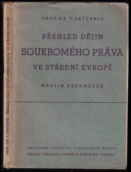 Přehled dějin soukromého práva ve střední Evropě