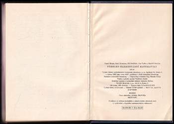 Jan Vyšín: Přehled elementární matematiky
