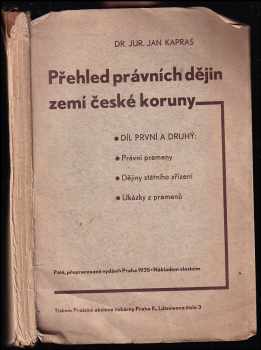 Přehled právních dějin zemí české koruny