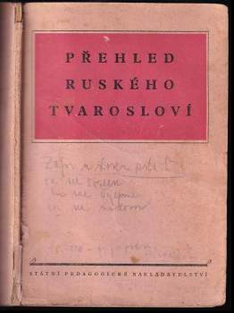 Bohuslav Havránek: Přehled ruského tvarosloví