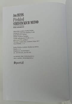 Jan Hendl: Přehled statistických metod