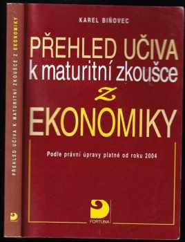 Přehled učiva k maturitní zkoušce z ekonomiky podle právní úpravy platné od roku 2004