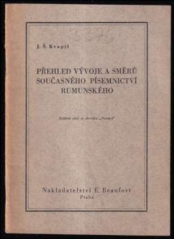 Přehled vývoje a směrů současného písemnictví rumunského