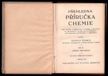 Leopold Štorch: Přehledná příručka chemie