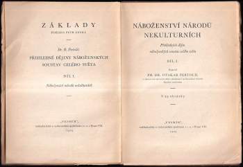Otakar Pertold: Přehledné dějiny náboženských soustav celého světa