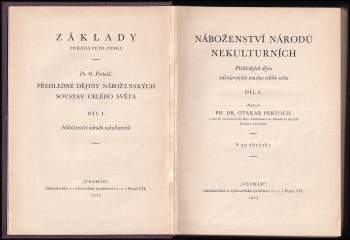 Otakar Pertold: Přehledné dějiny náboženských soustav celého světa