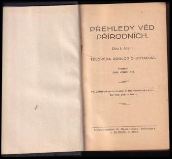 Jan Kranich: Přehledy věd přírodních