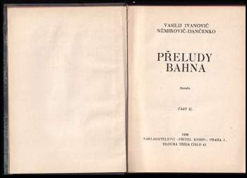 Vasilij Ivanovič Nemirovič-Dančenko: Přeludy bahna