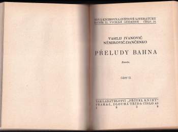 Vasilij Ivanovič Nemirovič-Dančenko: Přeludy bahna