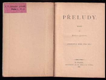 Karel Leger: Přeludy