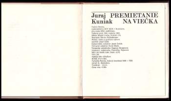 Juraj Kuniak: Premietanie na viečka