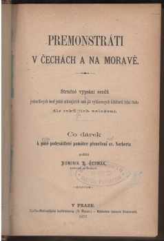 Premonstráti v Čechách a na Moravě