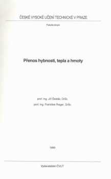 Jiří Šesták: Přenos hybnosti, tepla a hmoty