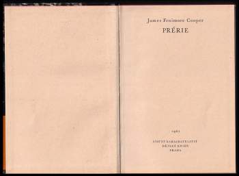 James Fenimore Cooper: Prérie