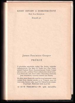 James Fenimore Cooper: Prérie