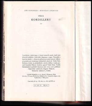 Miroslav Zikmund: Přes Kordillery