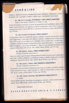 Josef Ladislav Erben: Toulky tropickou Amerikou. Díl 1, Přes Kordillery - OBÁLKA ZDENĚK BURIAN