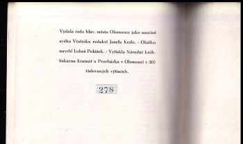 Edvard Beneš: President republiky dr. Edvard Beneš v Olomouci