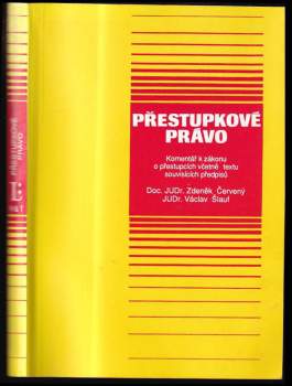 Václav Šlauf: Přestupkové právo