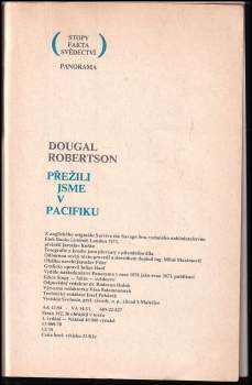 Dougal Robertson: Přežili jsme v Pacifiku