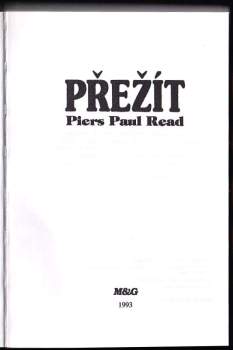 Piers Paul Read: Přežít