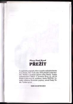 Piers Paul Read: Přežít