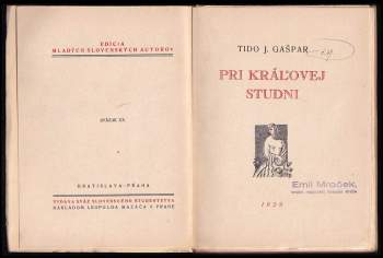 Tido Jozef Gašpar: Pri kráľovej studni