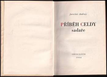 Jaroslav Andrejs: Příběh Celdy sadaře