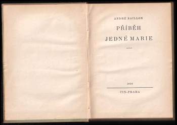 André Baillon: Příběh jedné Marie