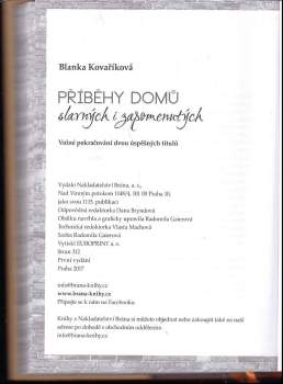 Příběhy domů slavných i zapomenutých