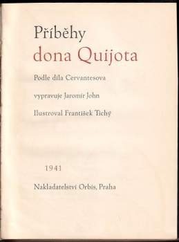 Jaromír John: Příběhy dona Quijota