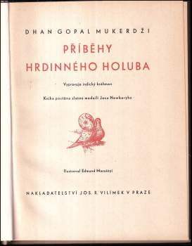 Dhan Gopal Mukerji: Příběhy hrdinného holuba
