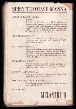 Thomas Mann: Příběhy Jákobovy - Josef a bratři jeho