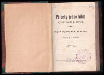 George E Sargent: Příběhy jedné bible, vypravované jí samou