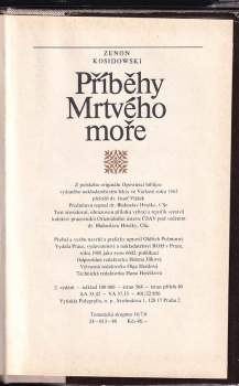 Zenon Kosidowski: Příběhy Mrtvého moře
