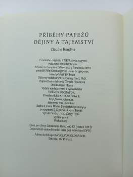 Claudio Rendina: Příběhy papežů