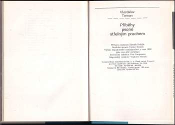 Vlastislav Toman: Příběhy psané střelným prachem