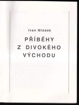 Ivan Mládek: Příběhy z Divokého východu