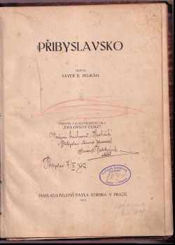 Xaver Bedřich Pelikán: Přibyslavsko