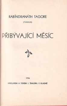 Rabíndranáth Thákur: Přibývající měsíc