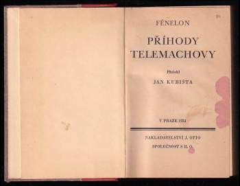 François de Salignac de La Mothe Fénelon: Příhody Telemachovy