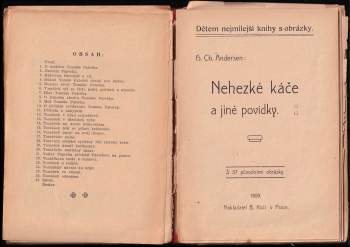 Hans Christian Andersen: Příhody Tomáše Palečka + Nehezké káče a jiné povídky - V JEDNOM SVAZKU